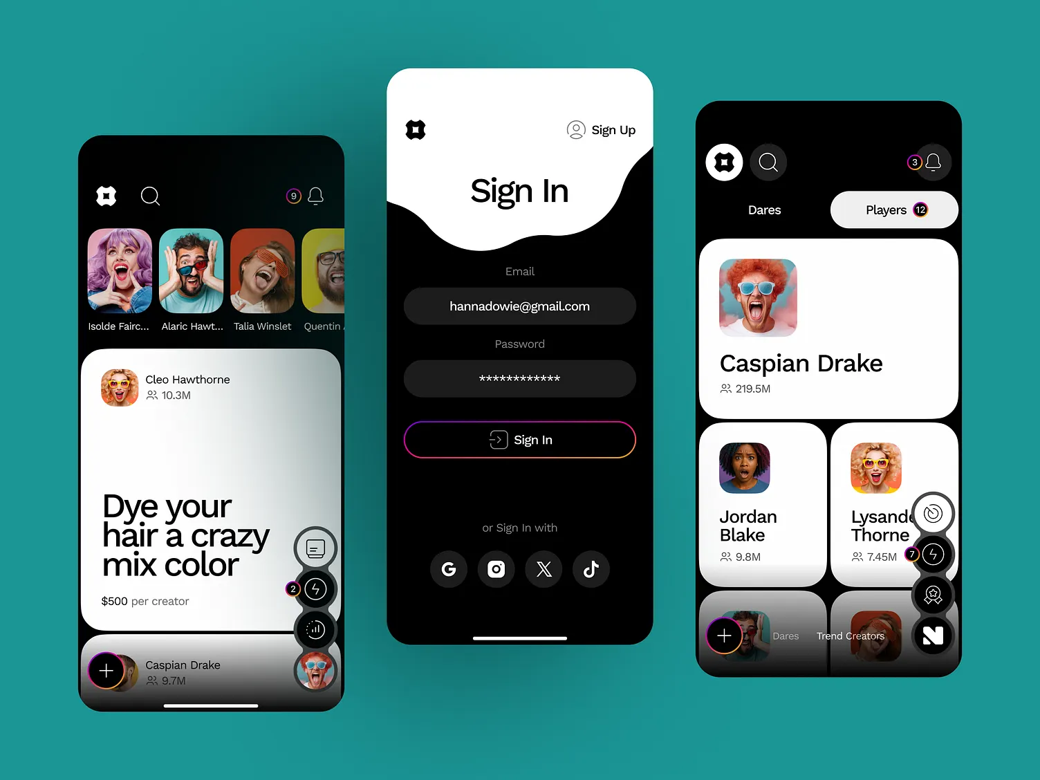 Dare & Creator Engagement App